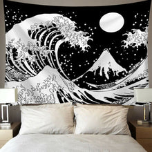 Load image into Gallery viewer, Star Moon Tapestry Wall Hanging Tarot Card Polyester Lion Moon Pattern Blanket Tapestry Home Decor Astrology Bedspread Beach Mat